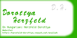 dorottya herzfeld business card